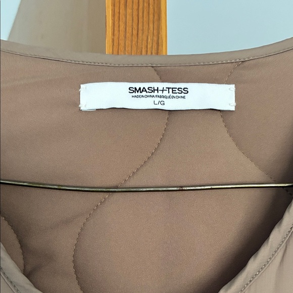 Smash + Tess Women's Tan Quilted Puffer Jacket - Picture 2 of 3